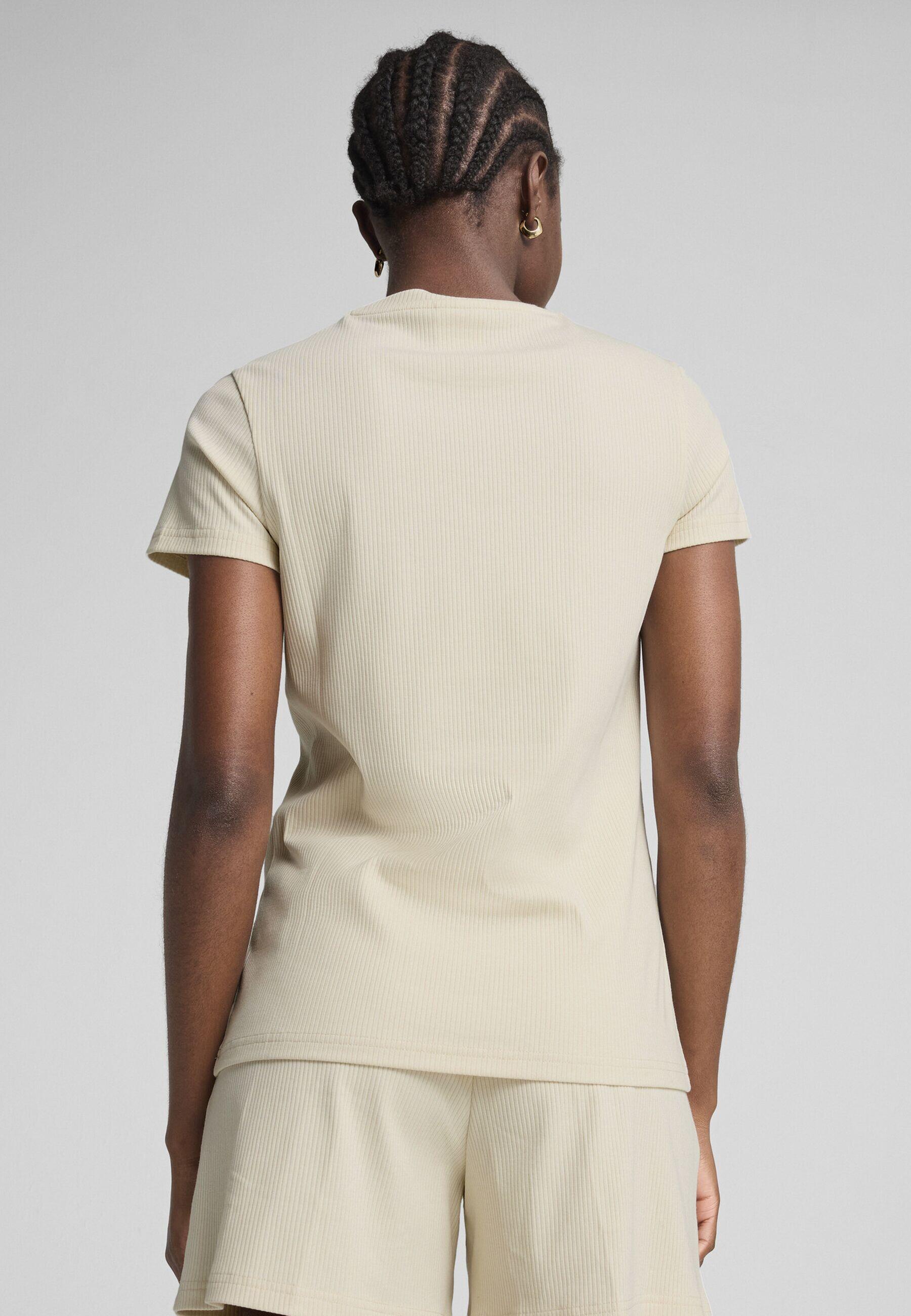 T-shirt côtelé ESS ELEVATED Femme PUMA Alpine Snow White 7/7