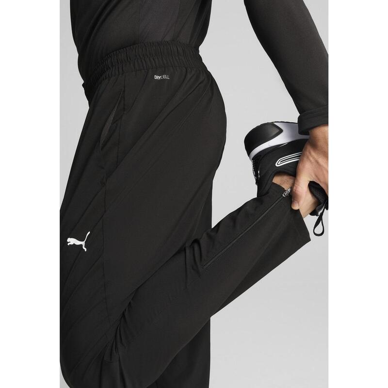 Męskie tkane spodnie TAD ESSENTIALS o zwężanym kroju PUMA Black