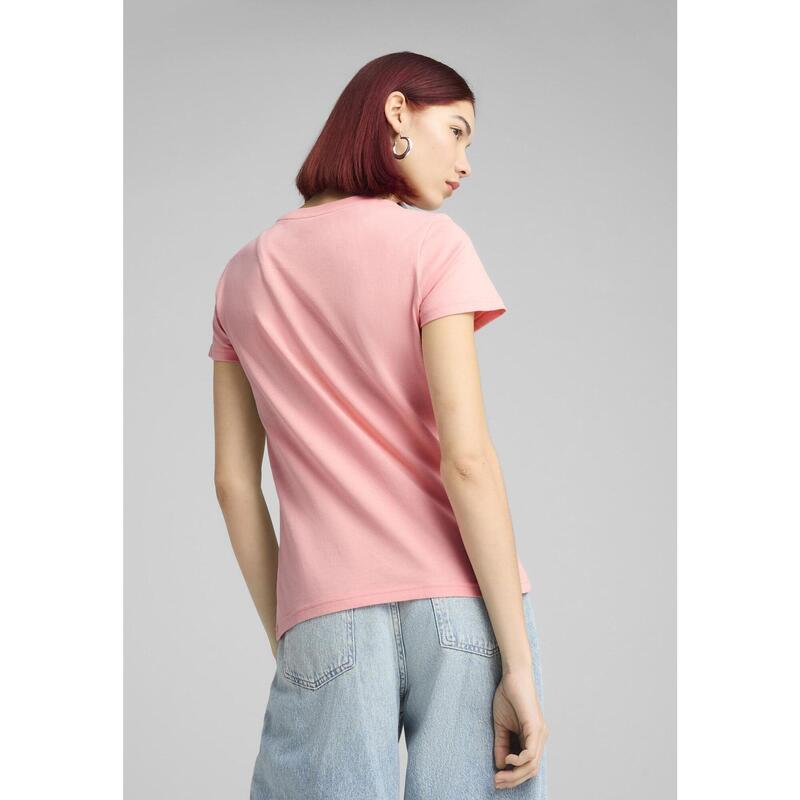 Damska koszulka z logo ESS No. 1 PUMA Pink Fruit