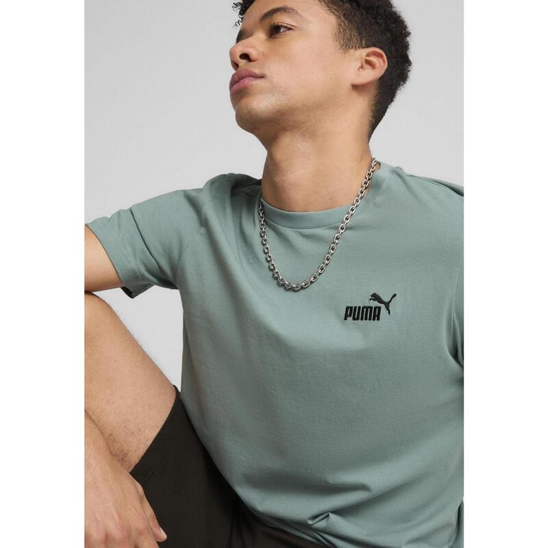 Męska koszulka Essentials z małym logo No. 1 PUMA Green Moon