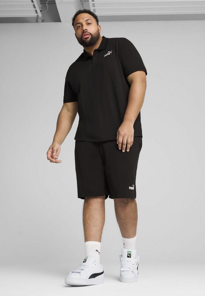 Męska koszulka polo Essentials z logo No. 1 z piki PUMA Black