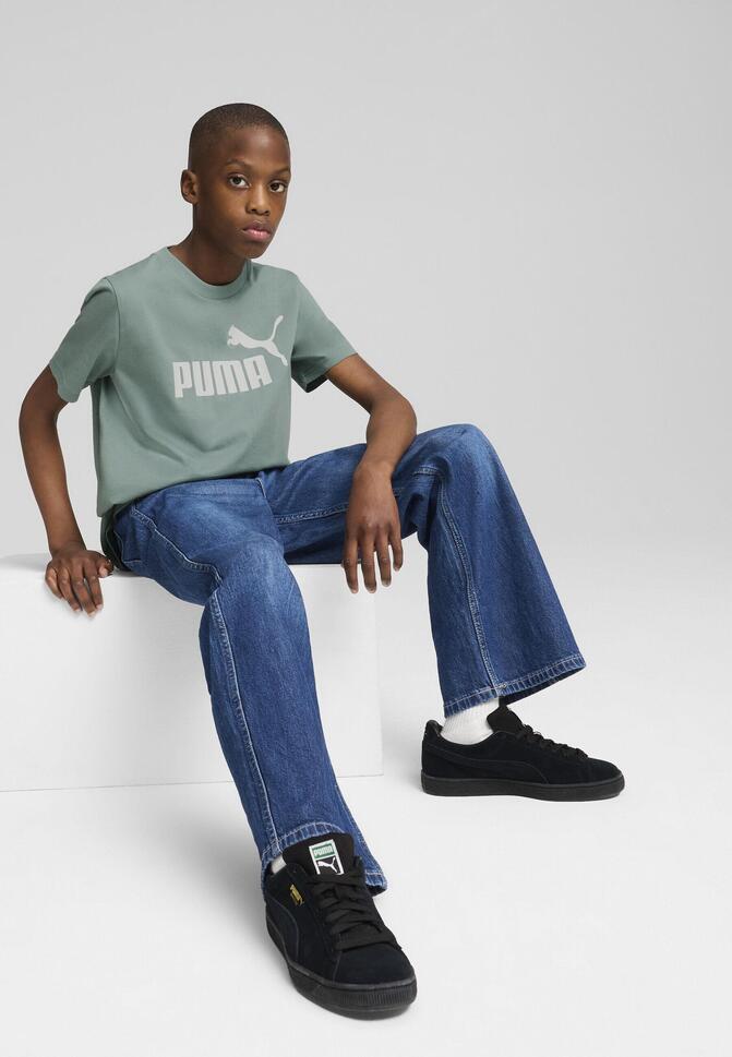 Młodzieżowa koszulka ESS z logo No. 1 PUMA Green Moon