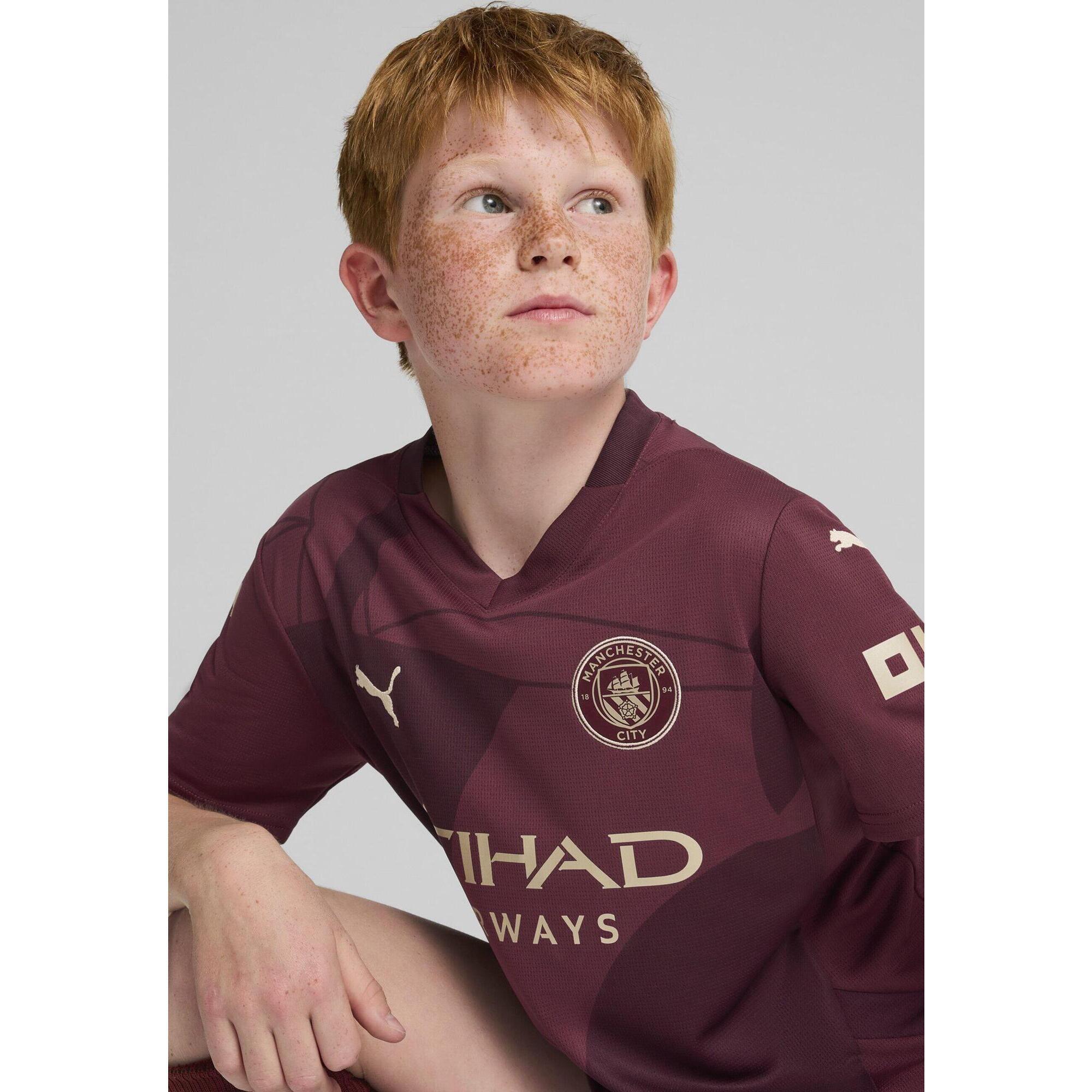 Młodzieżowa koszulka Manchester City 24/25 PUMA Dark Jasper Red