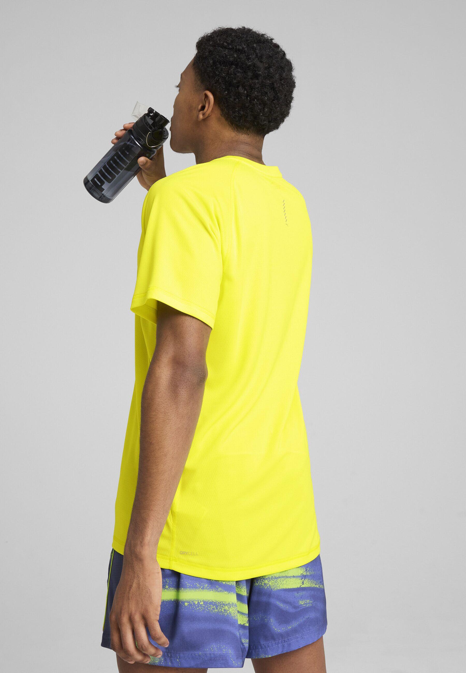 Camiseta para homem puma run velocity amarelo.