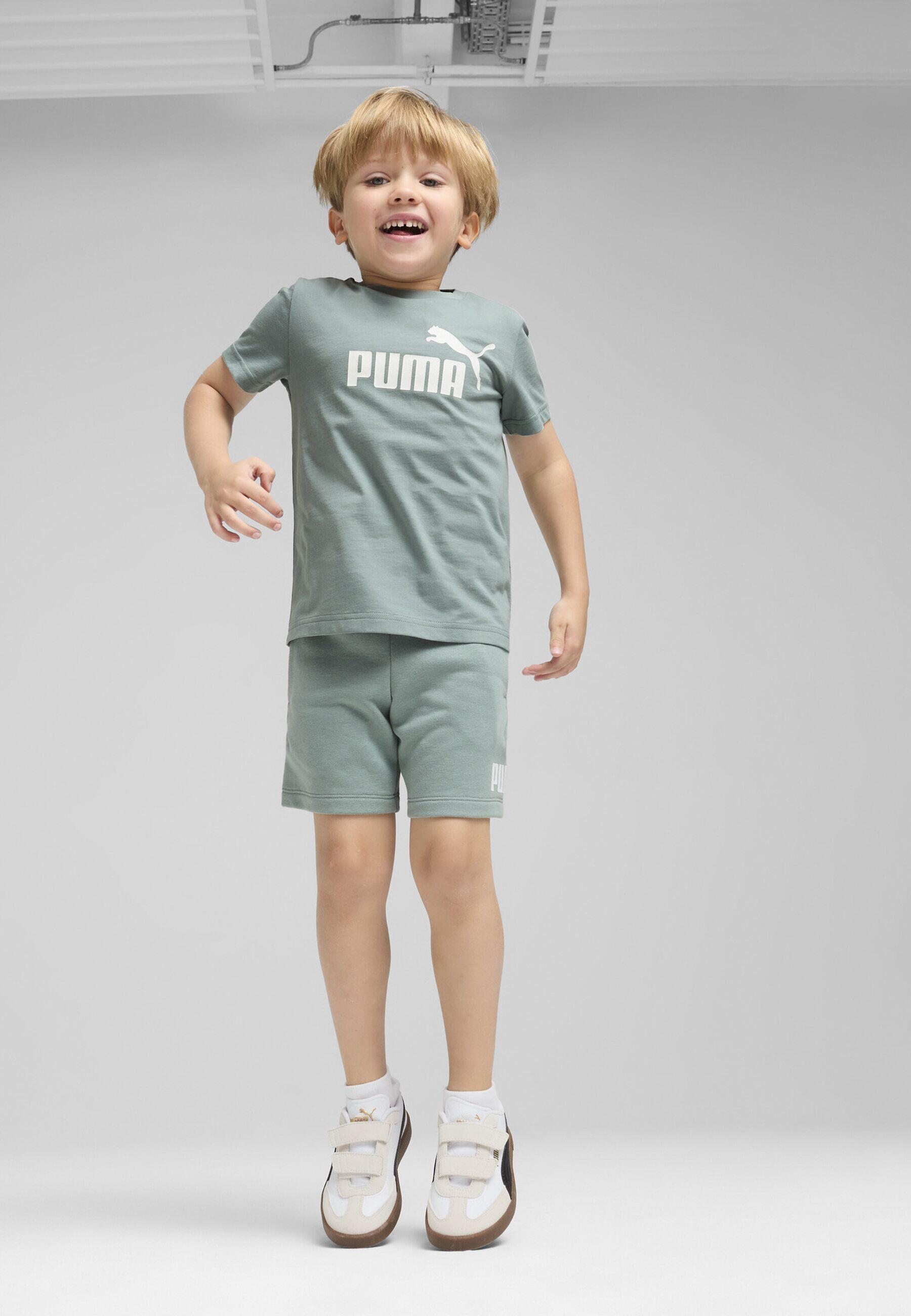 T-shirt con logo ESS N. 1 per bambini PUMA Green Moon 2/7