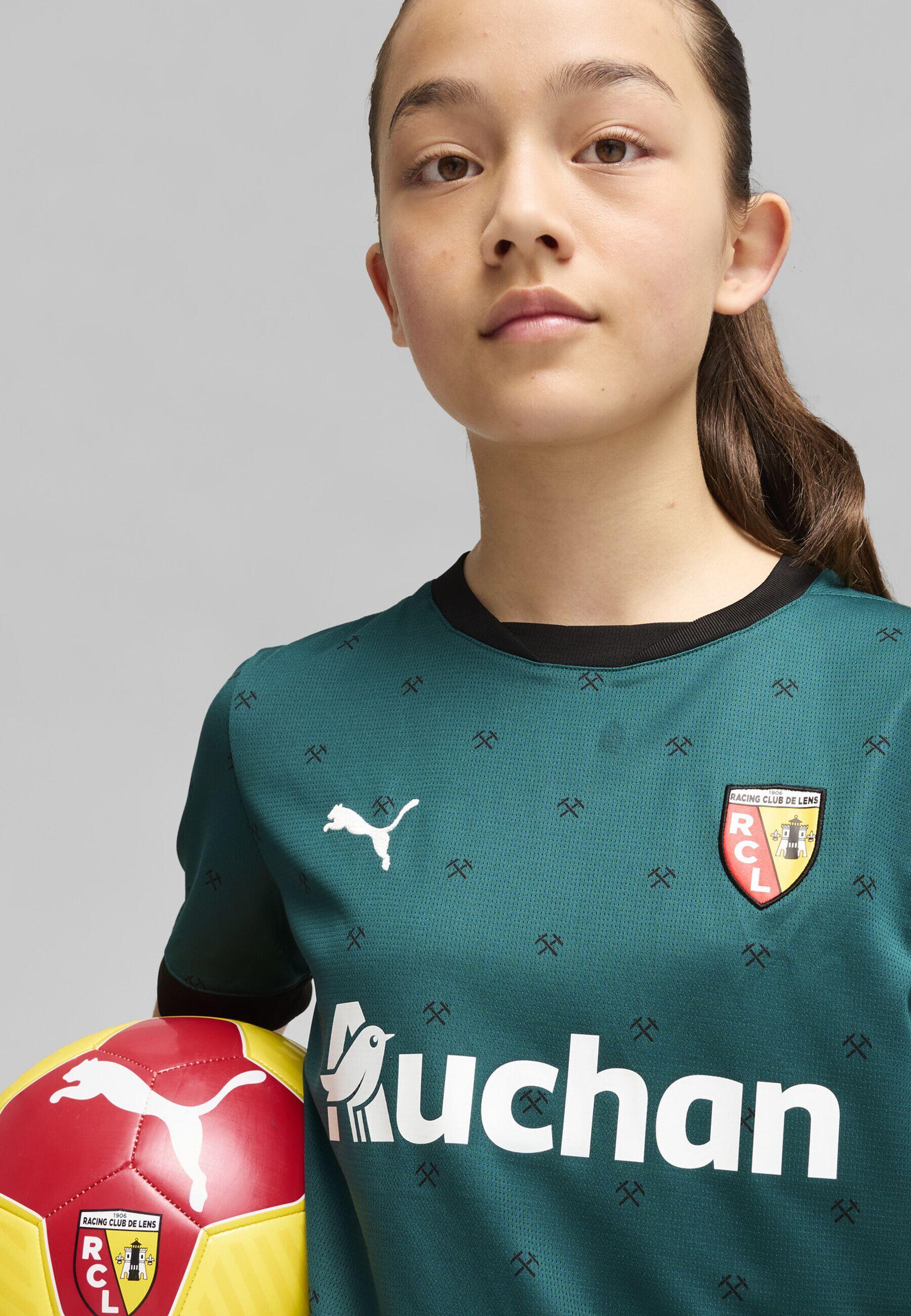PUMA Maglia gara Away RC Lens 24/25 per ragazzi PUMA Varsity Green Black