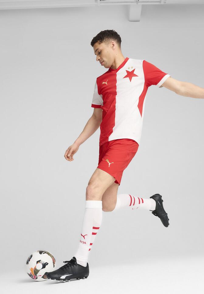 Męska koszulka domowa SK Slavia Praga 24/25 PUMA White Red