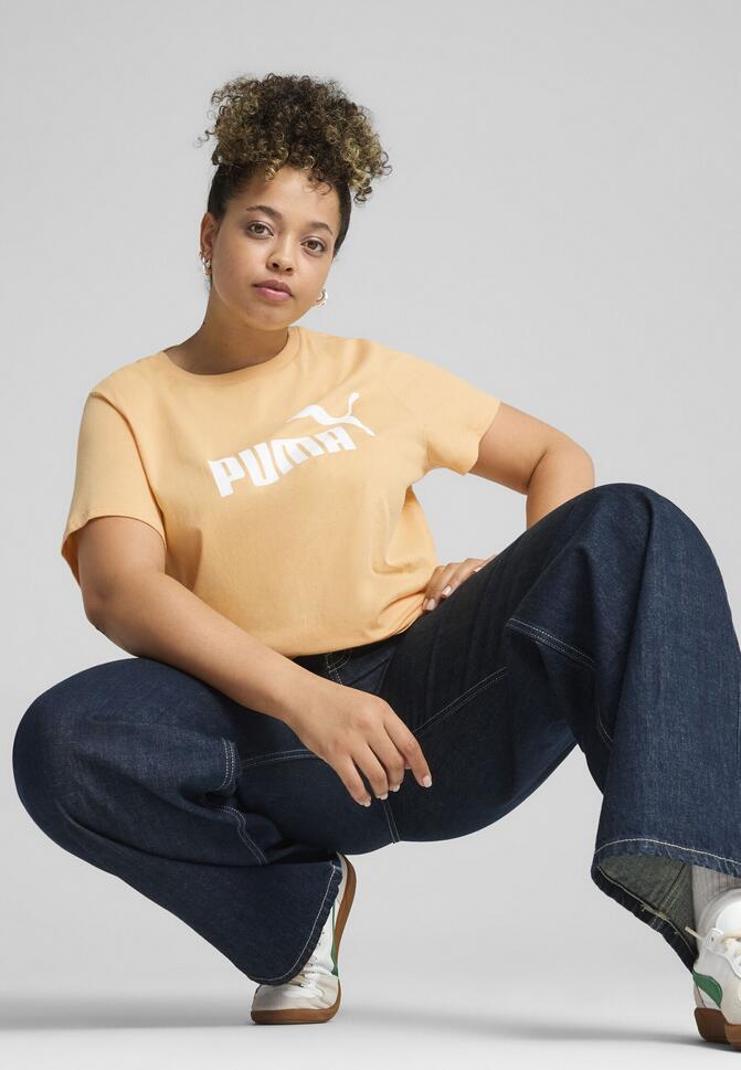 Damska koszulka z logo ESS No. 1 PUMA Almost Apricot Orange