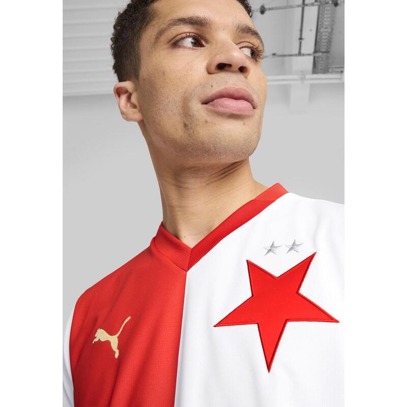 Fotbalový dres SK Slavia Praha 24/25 pro dospělé PUMA White Red