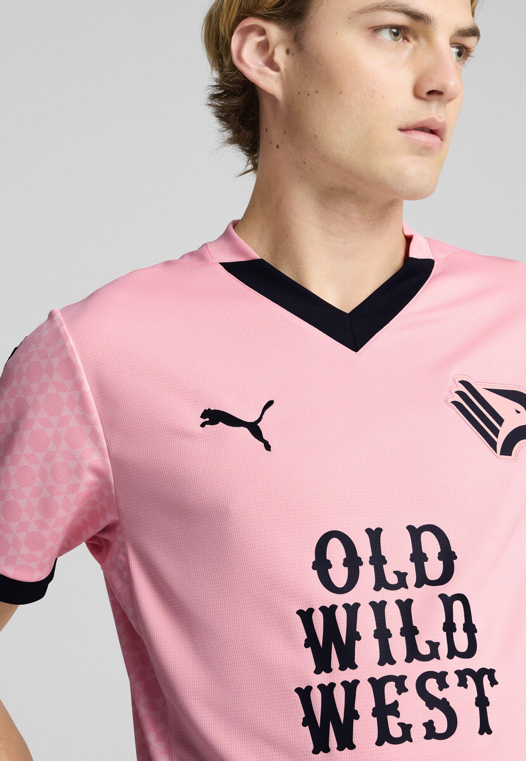 Palermo F.C. 24/25 thuisshirt voor heren PUMA Team Light Pink Black 1/7