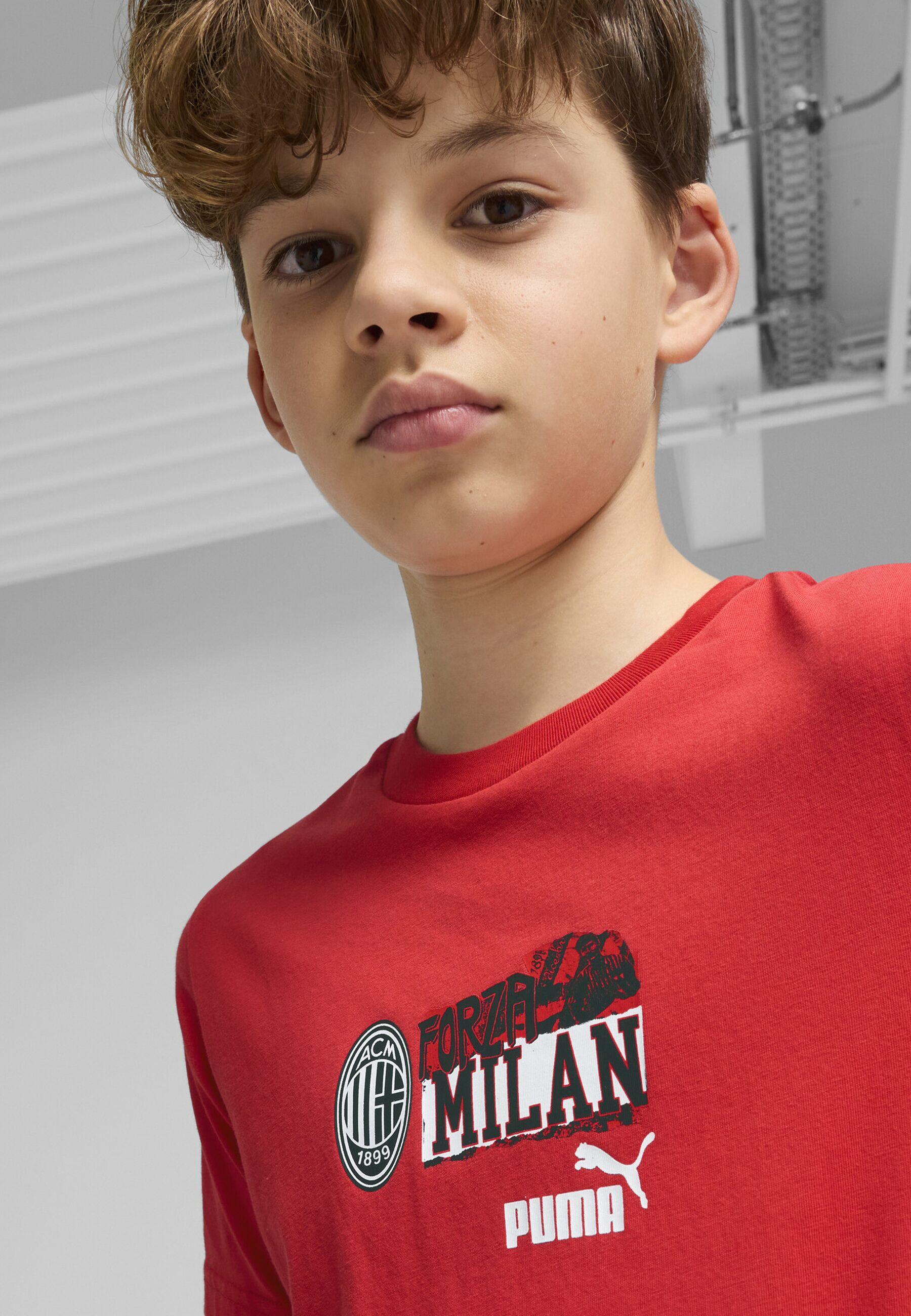 PUMA T-shirt AC Milan ftblNRGY per ragazzi PUMA For All Time Red Black