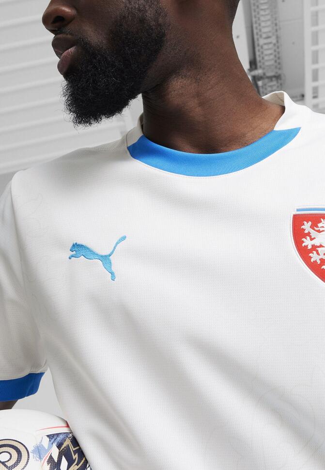 Męska koszulka wyjazdowa reprezentacji Czech w piłce nożnej 2024 PUMA