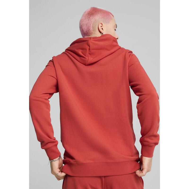 Hoodie avec logo N° 1 bicolore Essentials Homme PUMA Red Fire