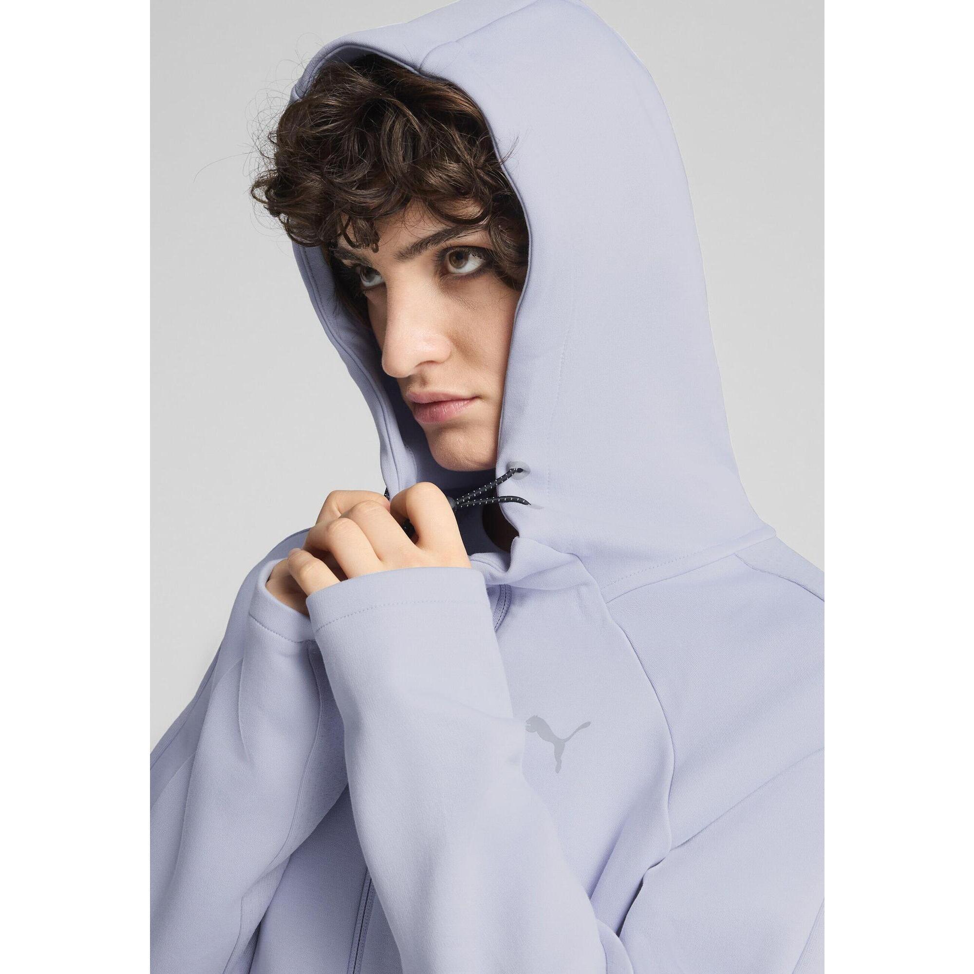 Damska rozpinana bluza z kapturem EVOSTRIPE PUMA Cool Weather Blue