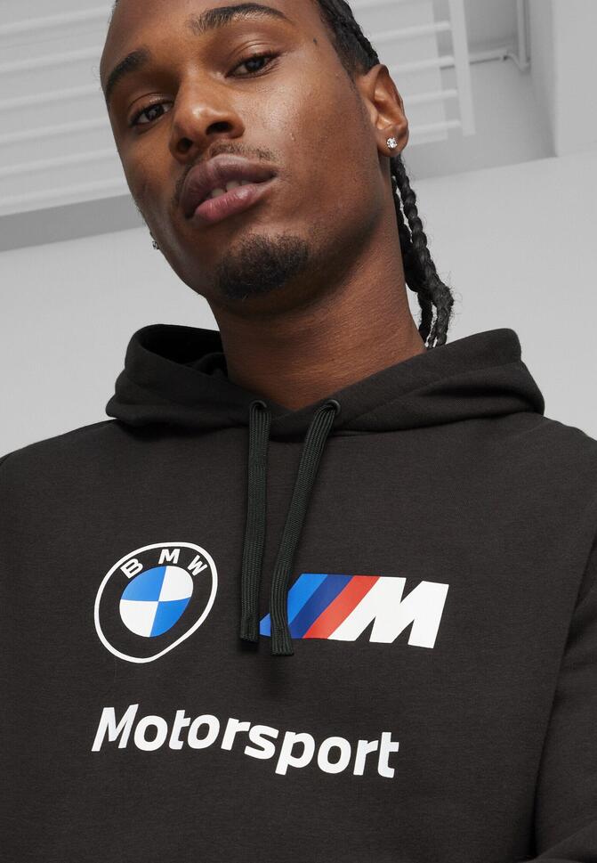 Męska bluza z kapturem BMW M Motorsport ESS PUMA Black