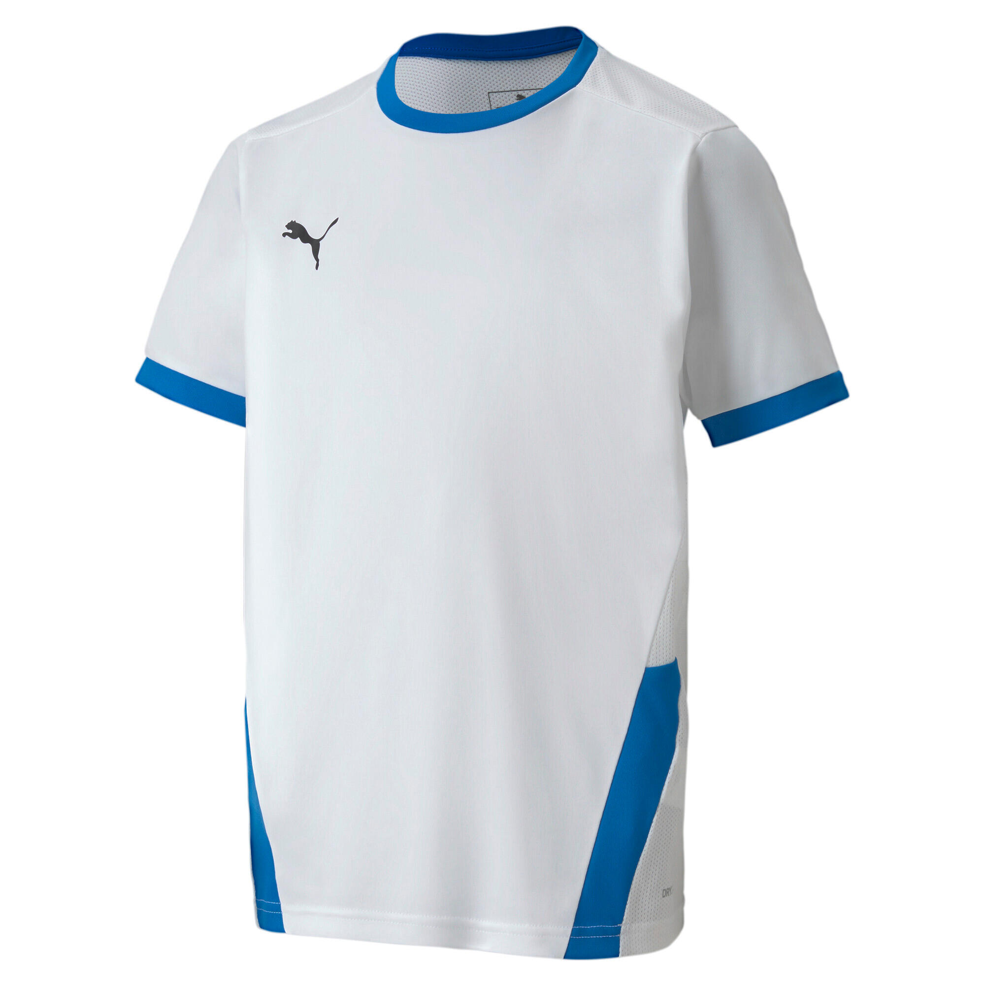 Puma - Maillot Enfant Puma Team Goal 23 - Maillot Manches Courtes - Blanc|bleu -  4 À 6 Ans - Decathlon