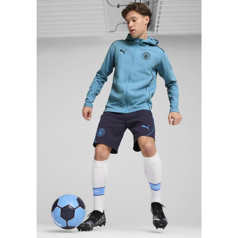 Pánská bunda s kapucí Manchester City PUMA Magic Blue New Navy