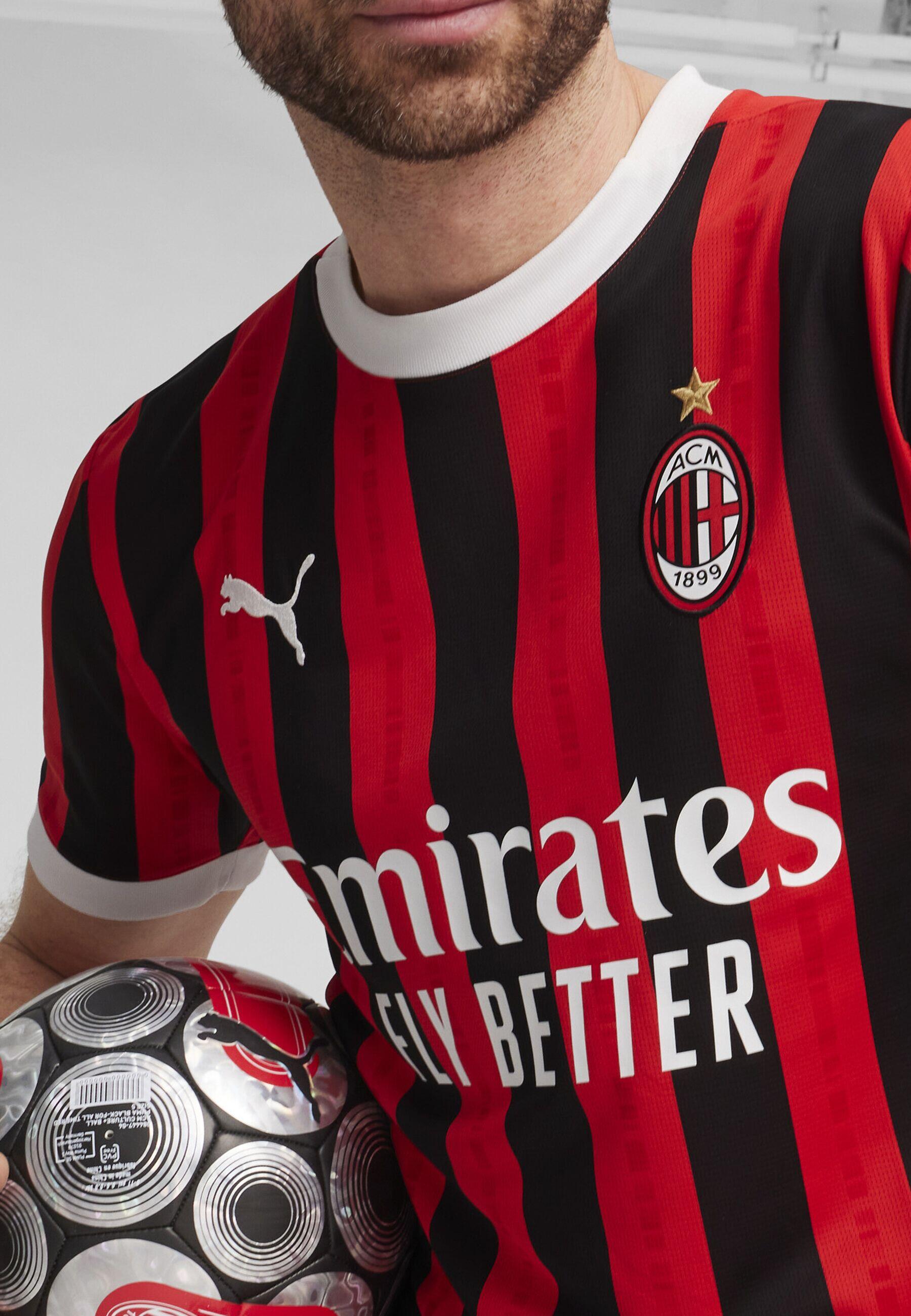 PUMA AC Milan 24/25 thuisshirt voor heren PUMA For All Time Red Black