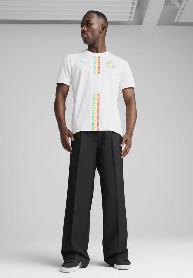 Męska koszulka domowa Senegal 2025 PUMA White Sport Green