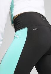 Legging de padel 3/4 INDIVIDUAL Femme PUMA Black Aquatic White Green