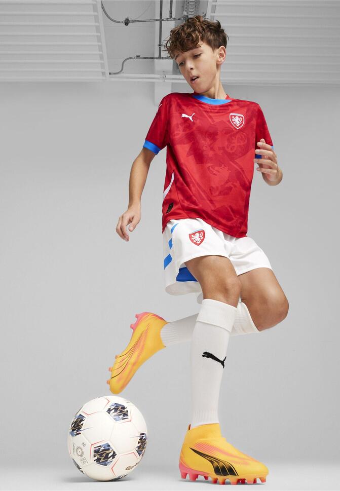 Młodzieżowa koszulka domowa reprezentacji Czech w piłce nożnej 2024 PUMA