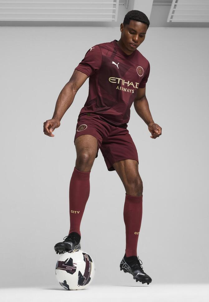 Męska trzecia koszulka Manchester City 24/25 PUMA Dark Jasper Red