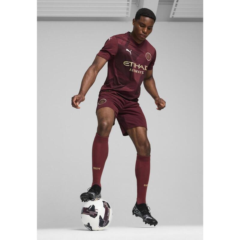 Pánský fotbalový dres Manchester City 24/25 PUMA Dark Jasper Red
