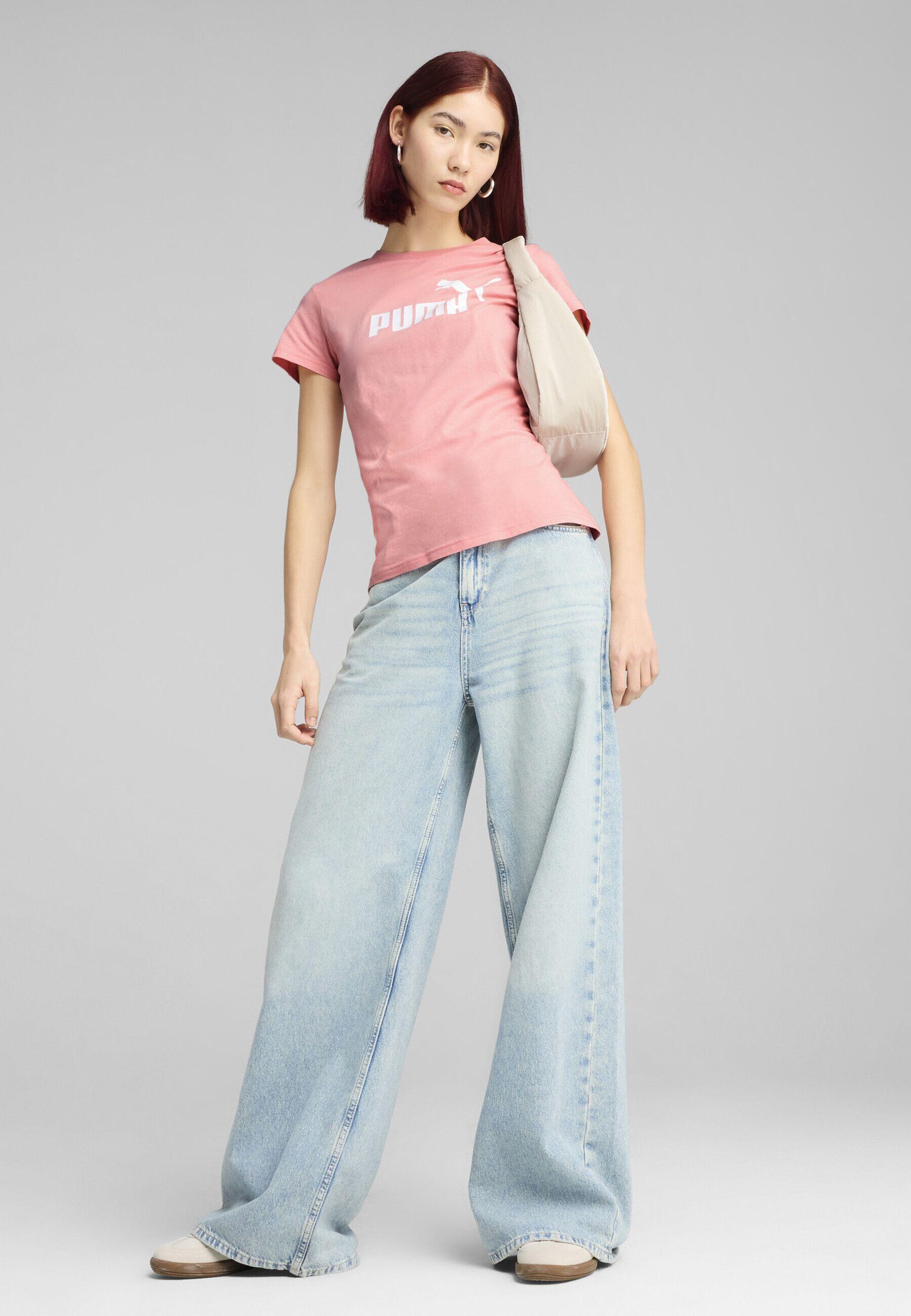 T-shirt con logo ESS N. 1 da donna PUMA Pink Fruit 7/7