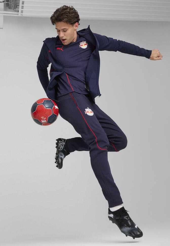 Męska kurtka z kapturem Casuals FC Red Bull Salzburg PUMA Navy Red Blue