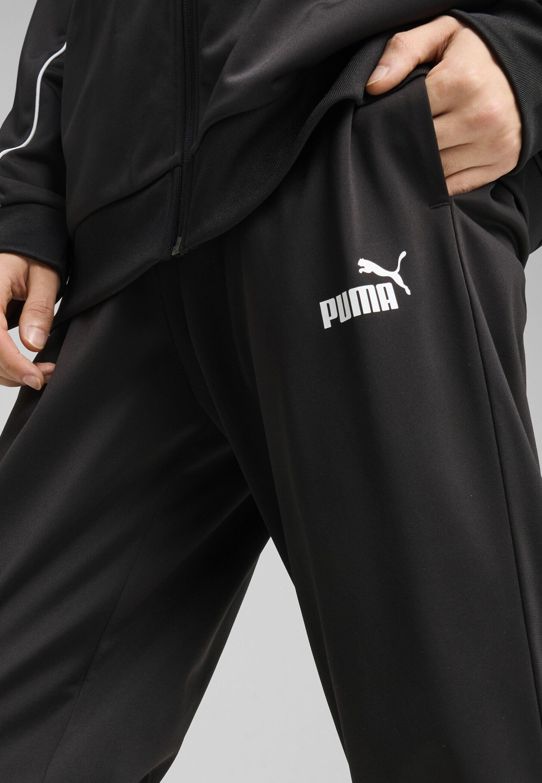 PUMA Poly-trainingspak met biezen voor heren PUMA Black