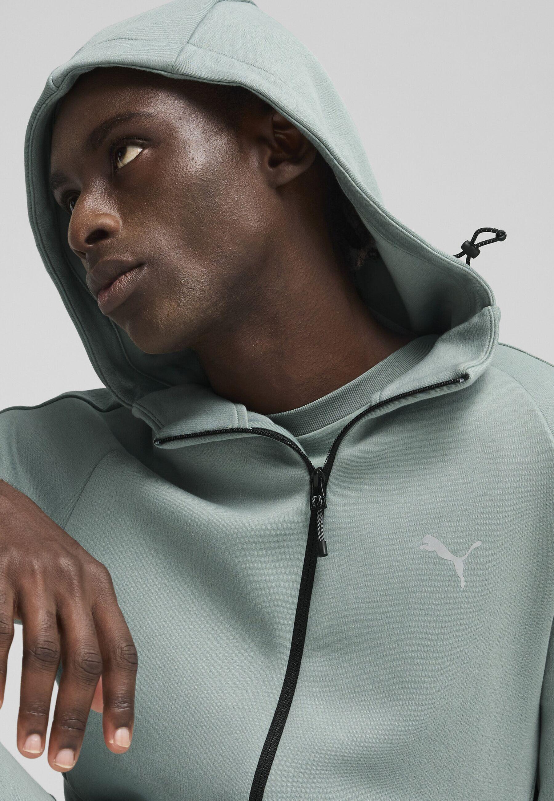 PUMA EVOSTRIPE hoodie met rits voor heren PUMA Green Moon