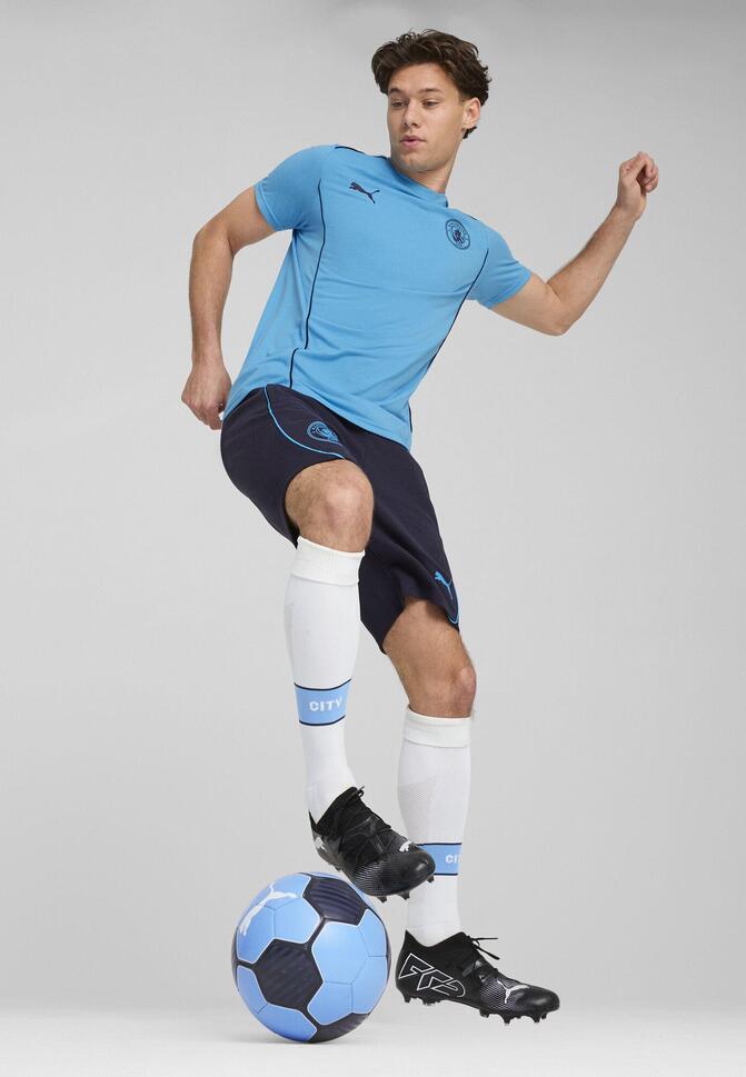 Męska koszulka Casuals Manchester City PUMA Magic Blue New Navy