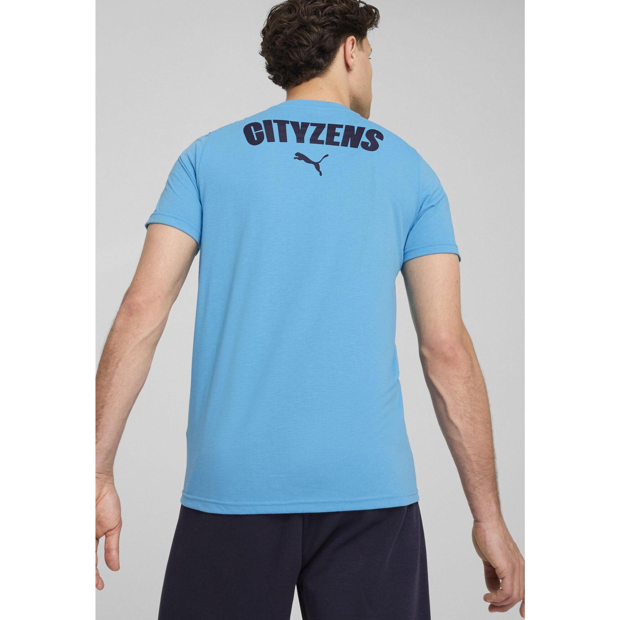 Męska koszulka Casuals Manchester City PUMA Magic Blue New Navy