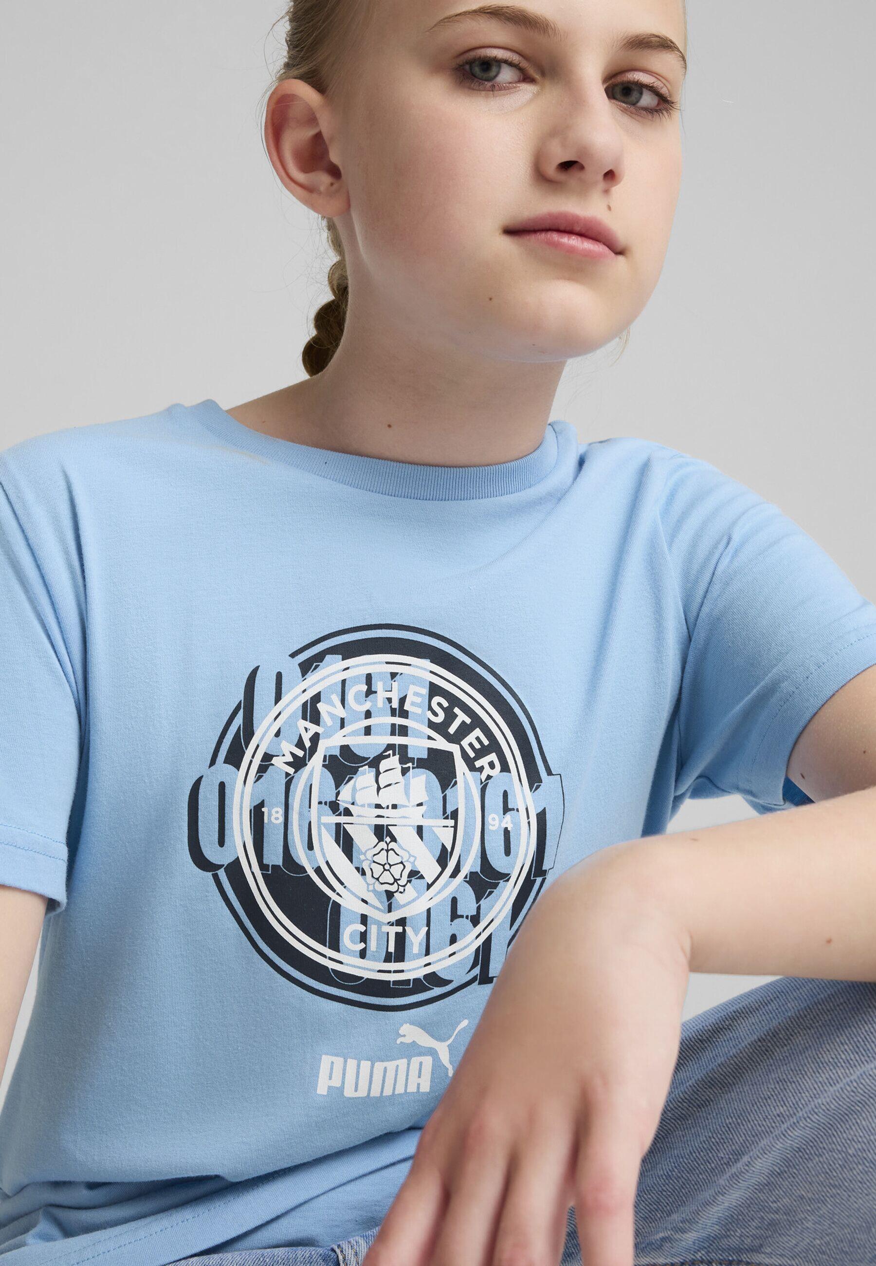 PUMA Manchester City ftblCULTURE T-shirt voor jongeren PUMA Team Light Blue