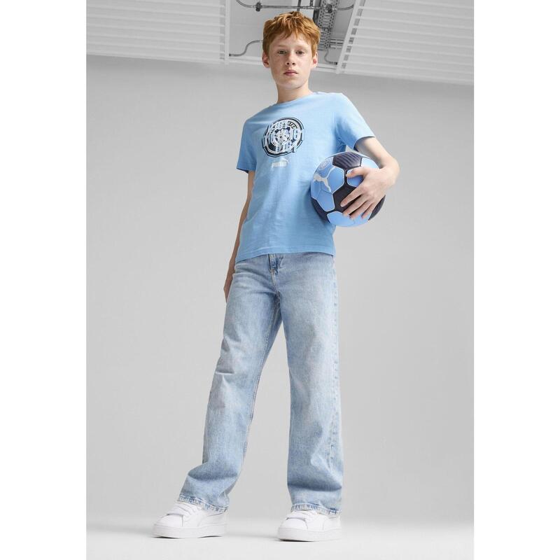 Tričko Manchester City pro mládež PUMA Team Light Blue