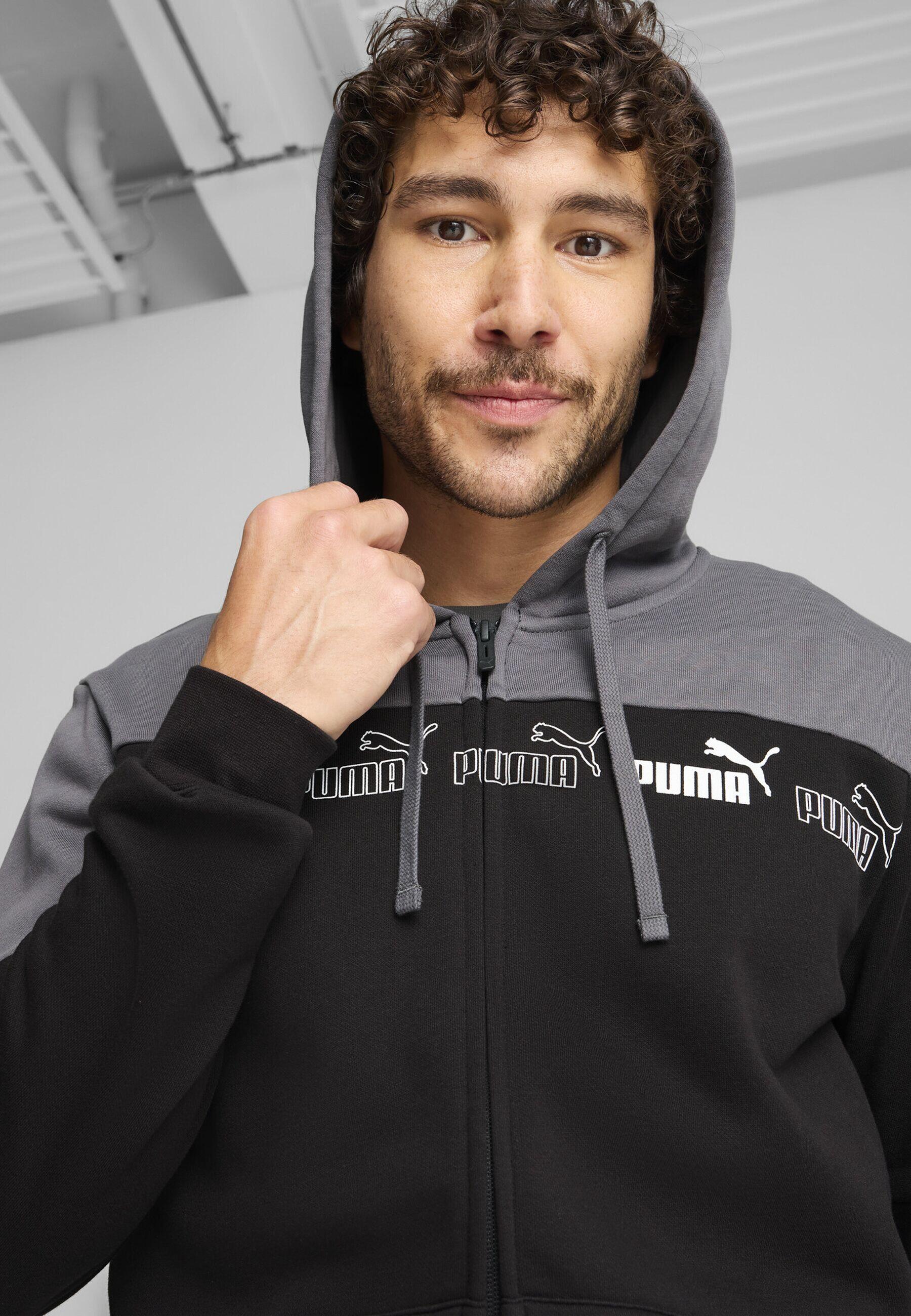 PUMA Chaqueta con capucha y cremallera Around The Block Hombre PUMA Cool Dark Gray