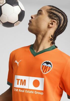Valencia cf 24/25 derde shirt voor heren puma rickie orange vine