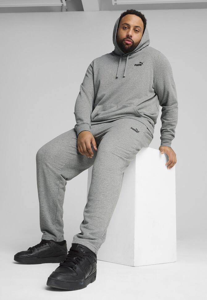 Męska bluza z kapturem Essentials z małym logo No. 1 PUMA Medium Gray Heather thumbnail