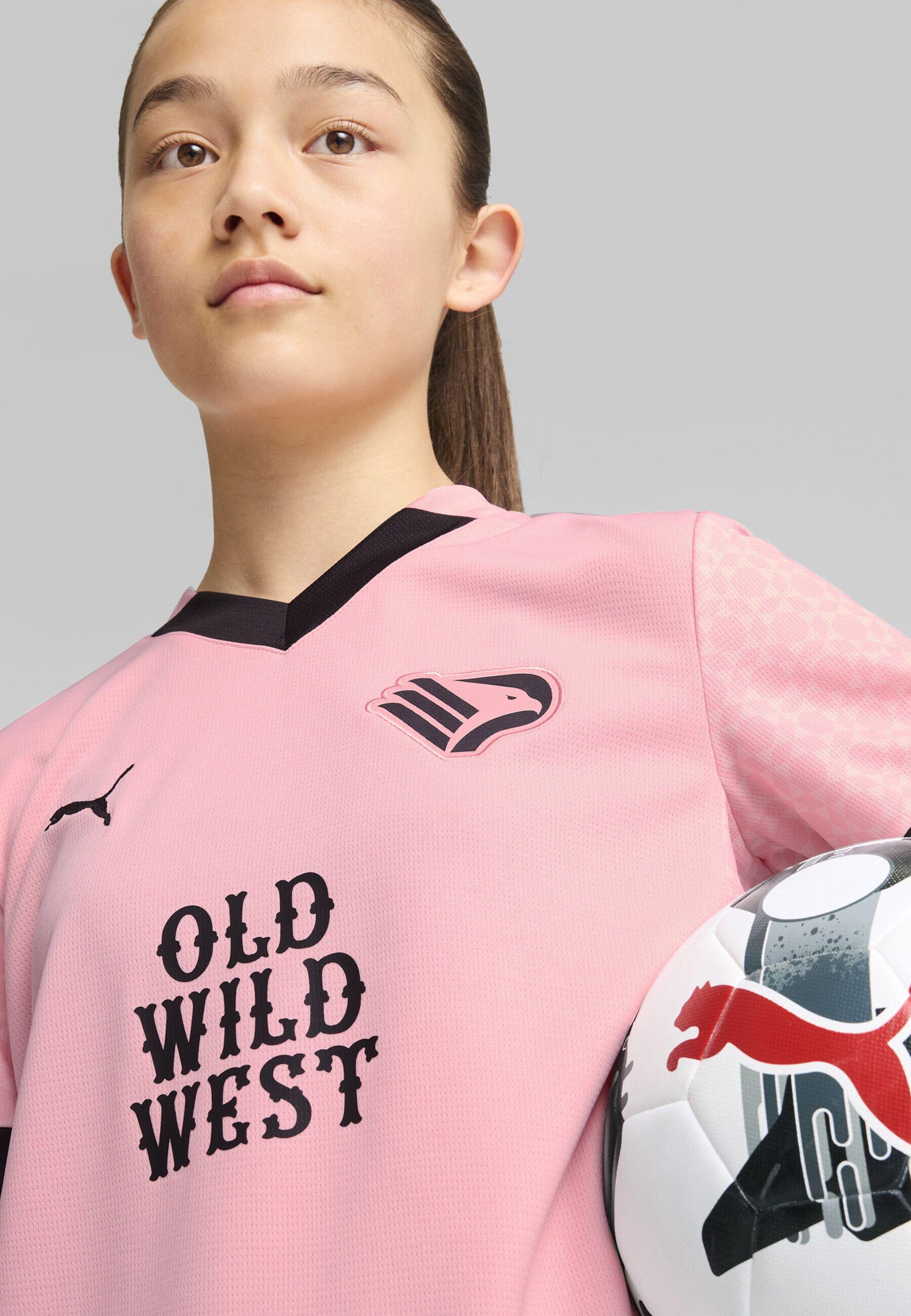 PUMA Palermo F.C. 24/25 thuisshirt voor jongeren PUMA Team Light Pink Black