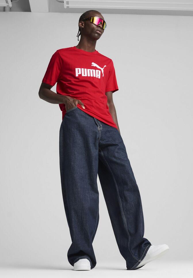 Męska koszulka Essentials z logo No. 1 PUMA For All Time Red