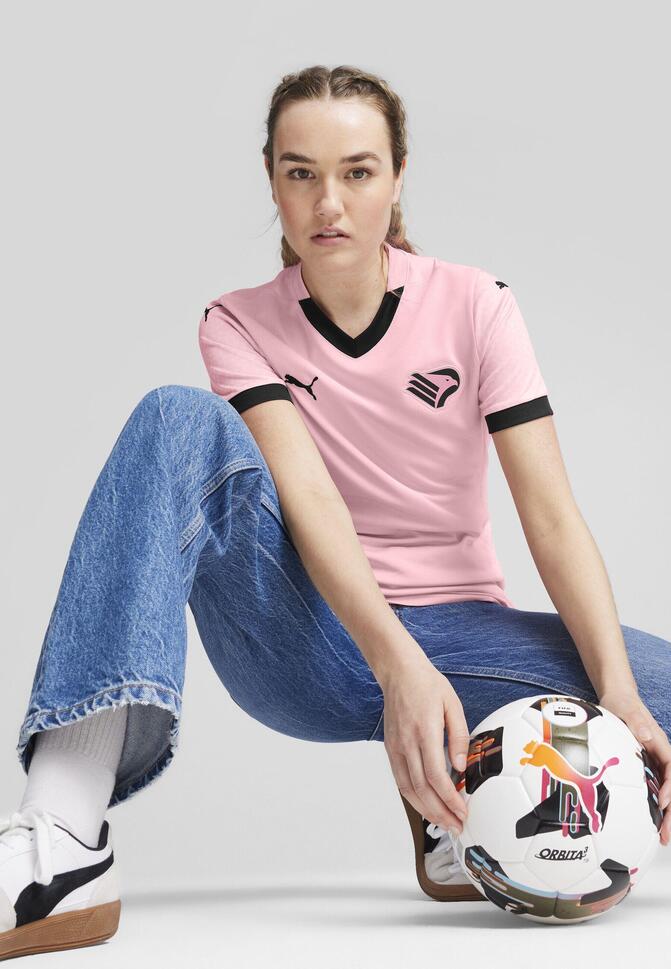 Damska koszulka domowa Palermo F.C. 24/25 PUMA Team Light Pink Black