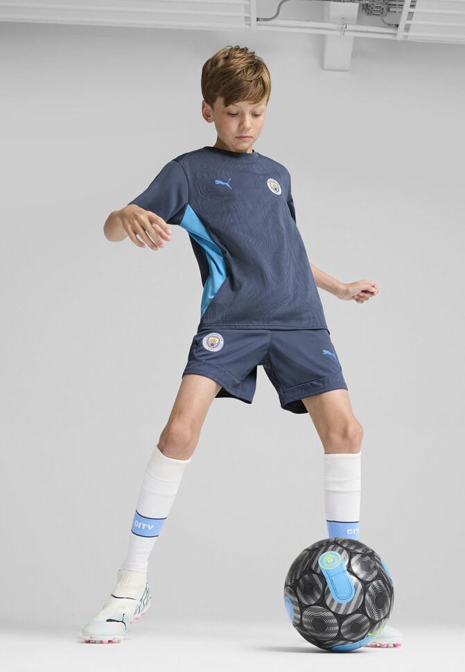 Młodzieżowe szorty treningowe Manchester City PUMA Inky Blue Magic