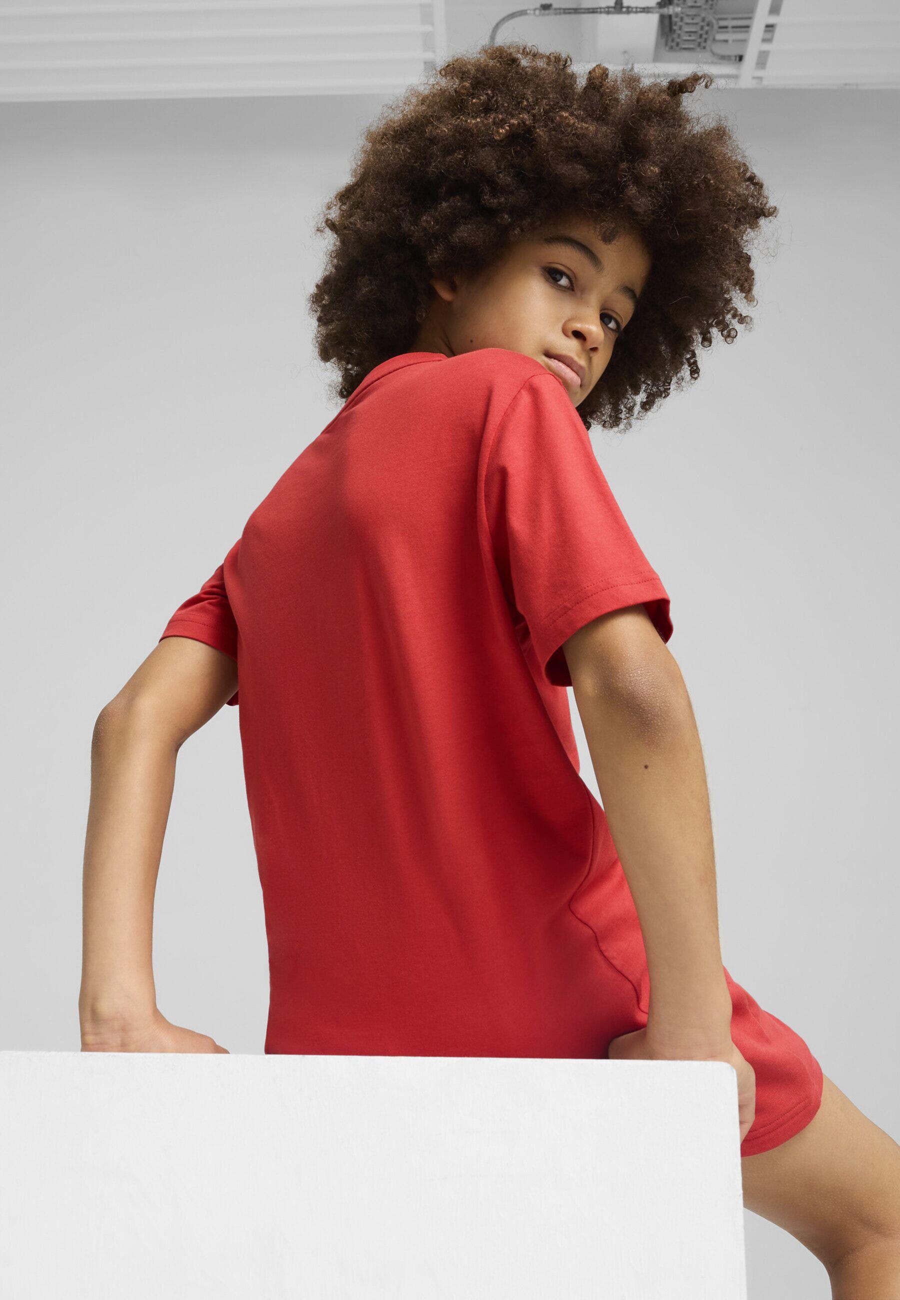 PUMA Essentials Colour No.1 Logo Tee Youth Red Fire