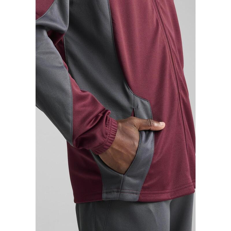 Veste Manchester City ftblNRGY+ Homme PUMA Dark Rosette Stormy Slate Red Gray