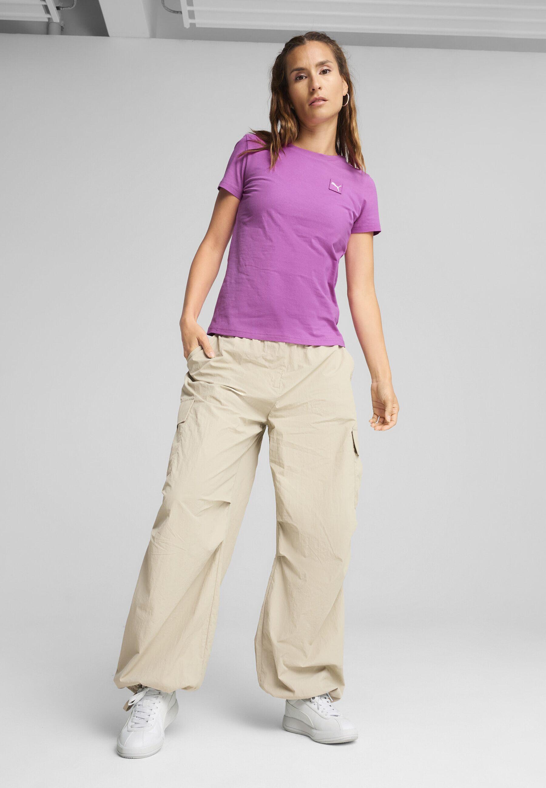ESS ELEVATED T-shirt voor dames PUMA Wild Berry Purple 7/7