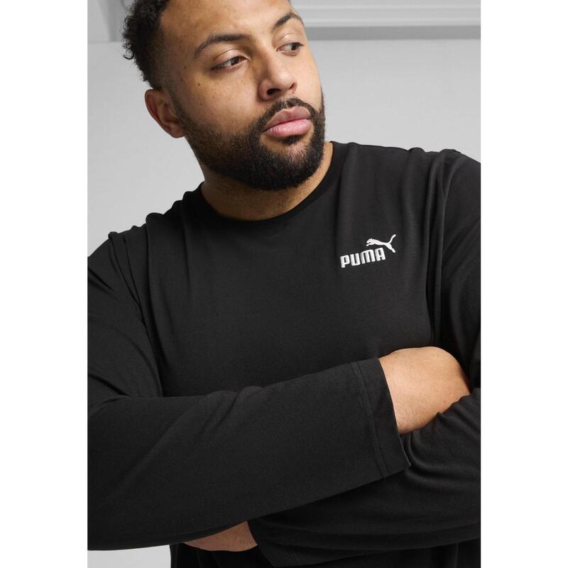 T-shirt à manches longues et logo N° 1 Essentiels Homme PUMA Black