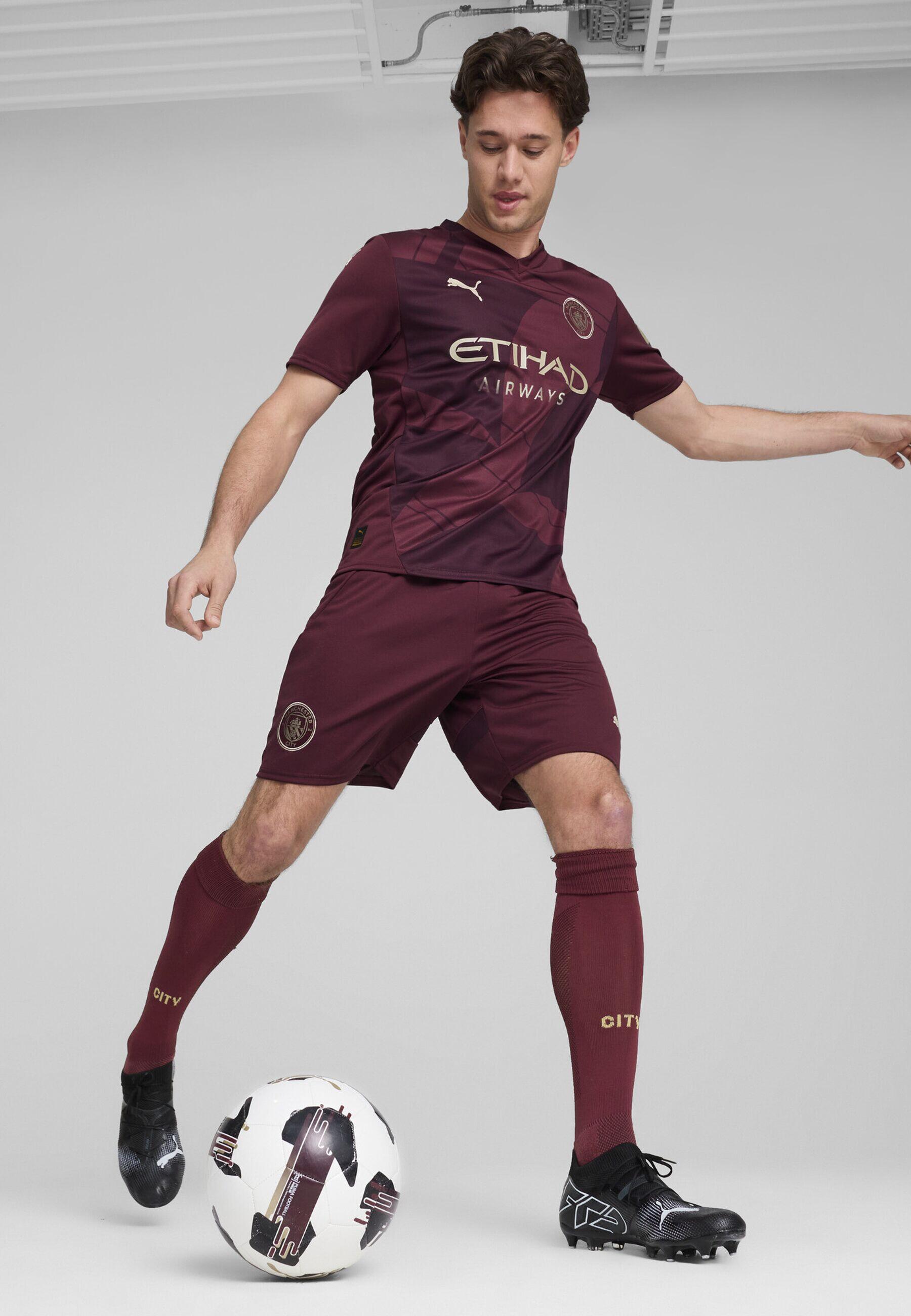 Manchester City 24/25 short voor heren PUMA Dark Jasper Red 2/7
