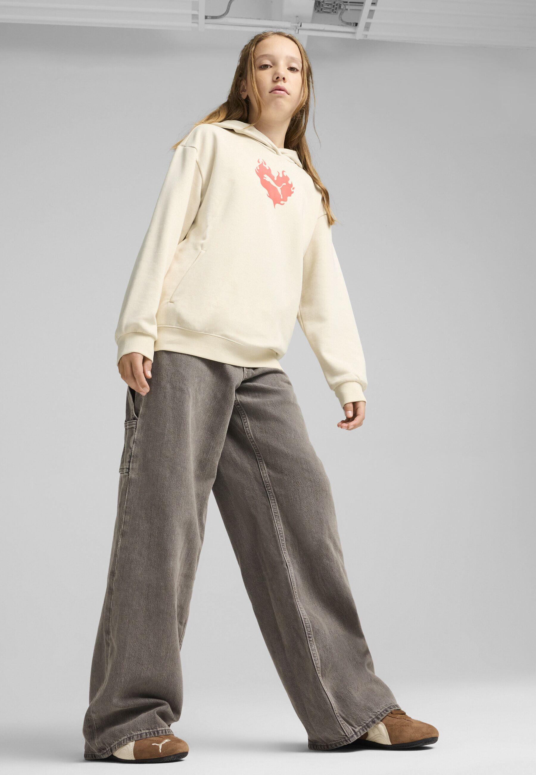 Manga Para Aumentar Transpiração Infantil Flaming Love Hoodie PUMA 7/7