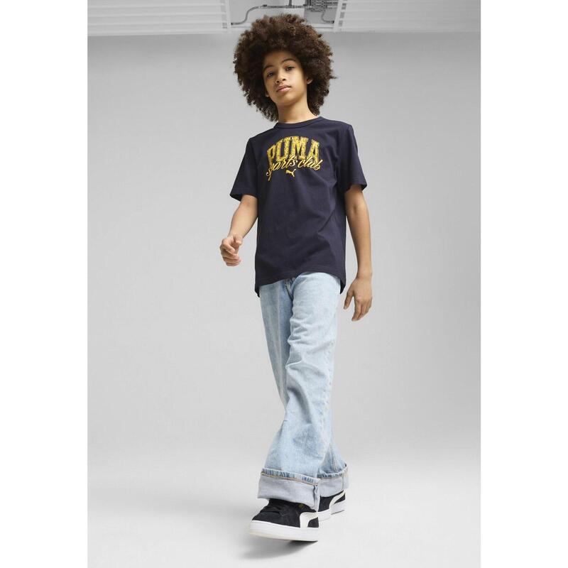 Młodzieżowa koszulka PUMA Class z grafiką PUMA New Navy Blue