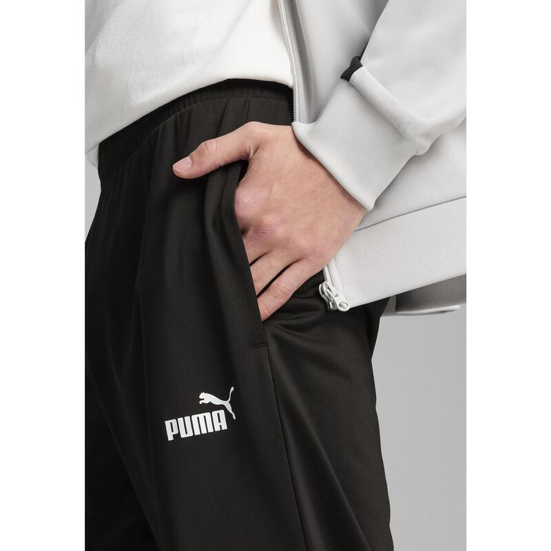 Męski dres inspirowany koszykówką z poliestru PUMA Glacial Gray